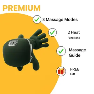 Electric Neck and Shoulder Massager with Heat - Shiatsu Deep Tissue Kneading for Pain Relief, Home Office Relaxation, Gift for Men & Women (Green)