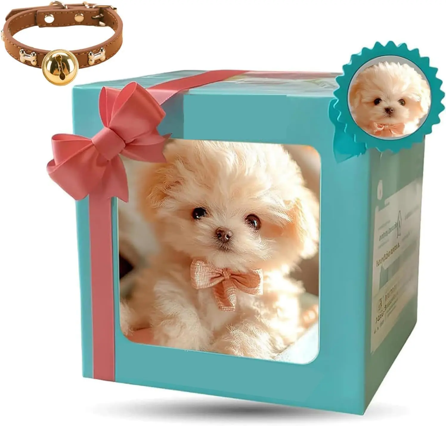 Interactive Plush Puppy Dog Toy, Electronic Walking and Barking, White Teddy Bear White