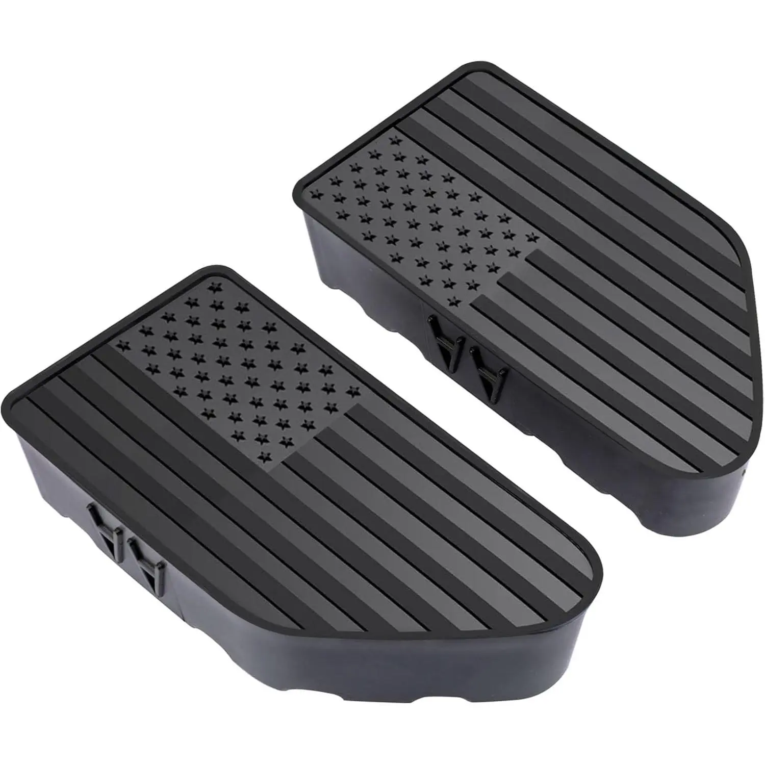GJANSH Black Bed Rail Stake Pocket Covers for GMC Chevy Silverado Sierra 1500 (2019-2026), GMC Sierra 2500-3500HD (2020-2026) - Truck Cap Rear Hole Plugs & Exterior Decoration Accessories