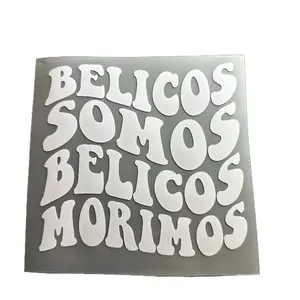 Belicos somos decal white