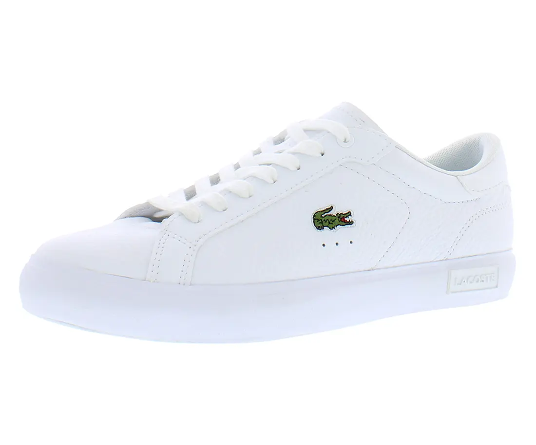 LACOSTE Women's Powercourt 0721 2 SFA Classic Sneaker, Closed Lace-Up Design, Solid Court Style Casual Athletic Trainer