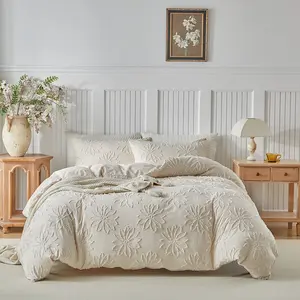 Floral Pattern Quilt Set, Three-Piece Comfortable Bedding, Decorative Bedding Set, Soft and Skin-Friendly, Home Decor, Cozy Bed Linen