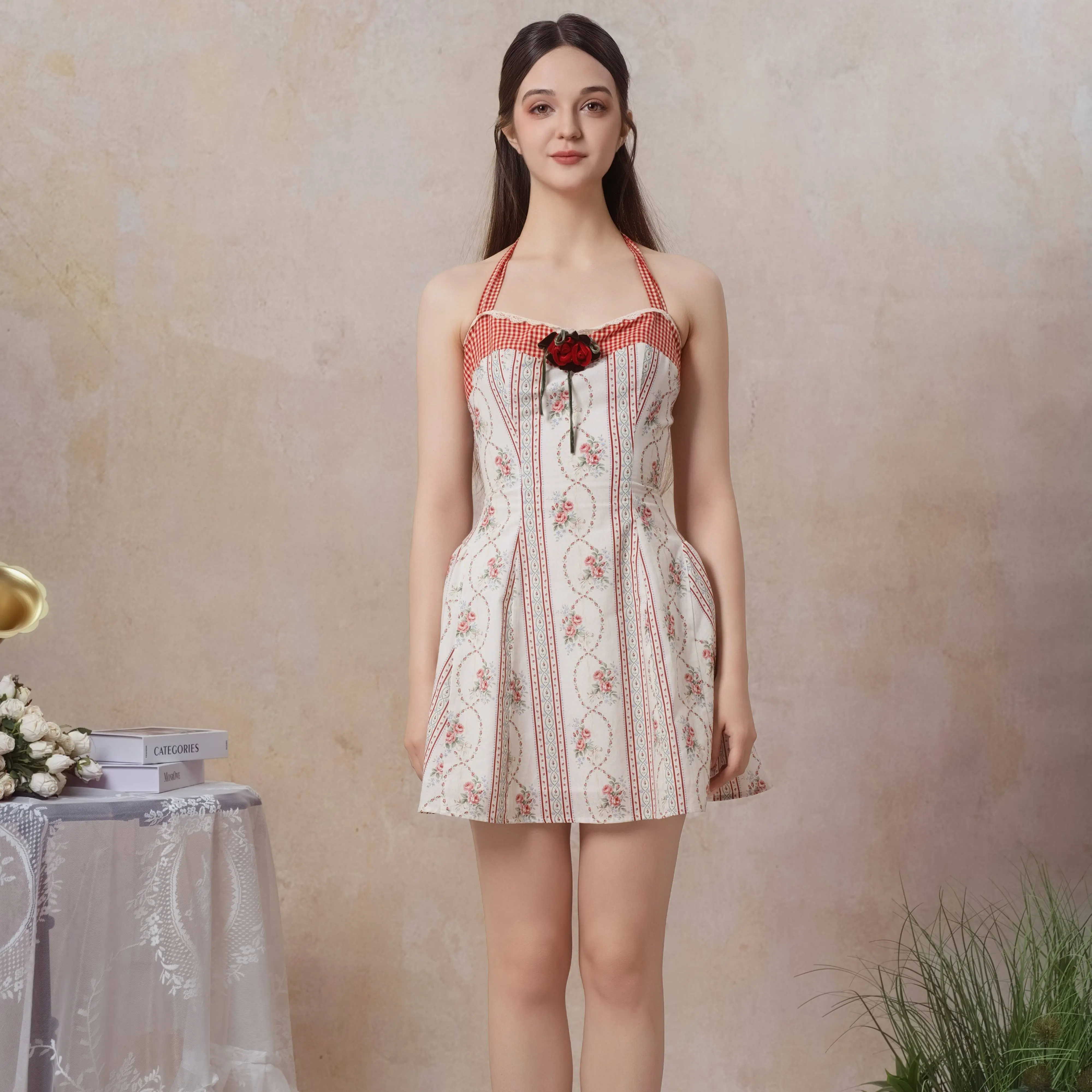 white christmas dresses Cotton Voile Mini Dress main image 0