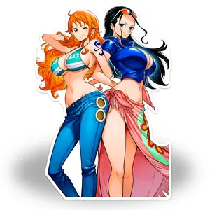One Piece Nami & Nico Robin Anime Waifu Die Cut Vinyl Sticker