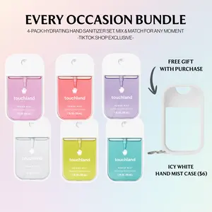 Touchland Every Occasion Bundle, 4-Pack Hydrating Hand Sanitizer Collection, Mix & Match for Any Moment