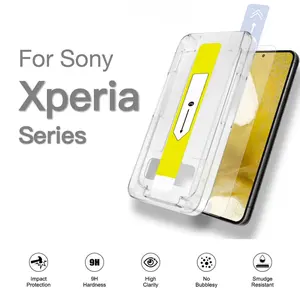 For SONY Xperia 1 5 10 IV V III VI VII 1V 1IV 5IV 10IV 5V Screen Protector Tempered Glass Protective Easy Auto-Dust Removal Tempered Glass Film Kit