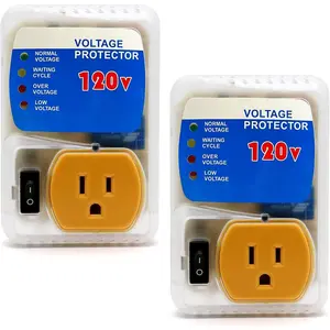 [ETL Listed]  Surge Protector, Surge Protector Outlet for  Appliances, Power Surge Protector Suit for Refrigerator, TV, Computer and Freezer, Adjustable  Regulator, 120V,1800W, 2 Pack