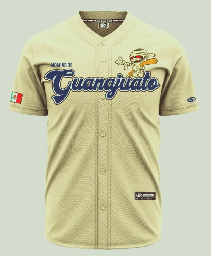 (BEIGE) MOMIAS DE GUANAJUATO BASEBALL JERSEY