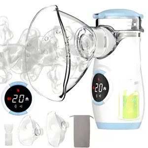 Mayluck Portable Mesh Nebulizer with Auto-Cleaning and Intuitive LED Interface,Handheld Nebulizer for Adults Kids Quiet Operation,Rechargeable Handheld Humidifier for Respiratory Care at Home/Travel