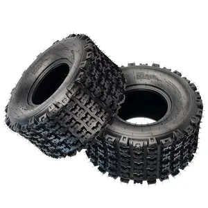 6-Ply Heavy Duty All-Terrain ATV/UTV Tires, Set of 2 - Tubeless Quad Tires for Trail, Mud, Sand, Dirt, Snow, and Street - Fits 20x11-9 Rims