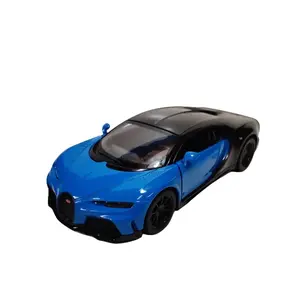 KINSMART 1:38 Scale Bugatti Chiron Super-sport Diecast Model Car Blue/Black with Pull Back & Go Action Detailed Size Scale 657350560885