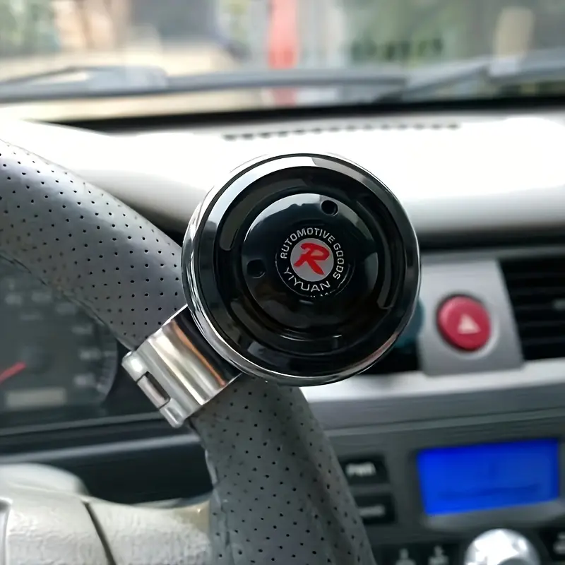 Premium Carbon Fiber Steering Wheel Knob Spinner - Durable Steel Ball Bearing, Ergonomic Grip, Enhances Driving Control for Cars, Trucks & More Handle Heavy Duty
