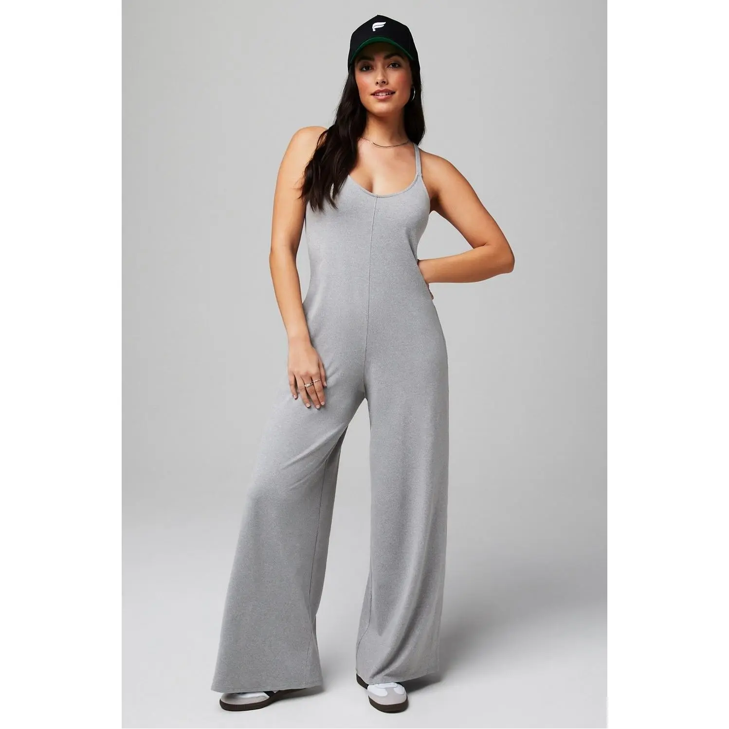 Fabletics Women's Cloud Jersey Wide Leg Onesie - TikTok Shop
