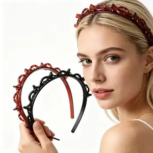 Two-piece styling hairpin bangs fixed artifact + strap clip scrunchy simple and versatile women's daily fashion headwear