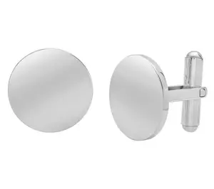 Steel By Design Men's Round Cufflinks