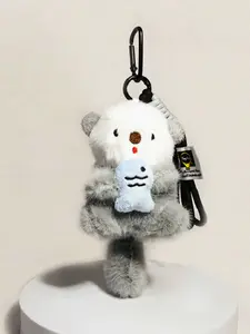 Cute Sea Otter Plush Keychain Series Figures, Soft Stuffed Toy Fish Cat Doll, Bag Charm Pendant, Birthday Gift for Friends and Family, All Seasons, Cute Otter Design