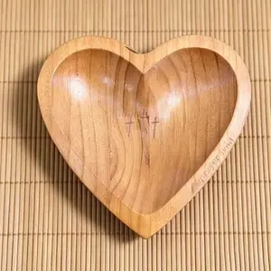 Wooden Heart Shaped Prayer Bowl with 24 Prayer Cards, Handcrafted Vintage Prayer Bowl with Cross & Letter Pattern, Religious Decorations for Home Living Room Bedroom Church, Christian Ornaments, Home Decor, Easter Sunday Gifts, Mother's Day Gifts