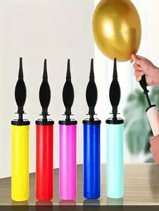 Handheld Two-Way Manual Balloon Pump Inflator Portable Party Balloon Air Pump in Vibrant Colors for Festive Events