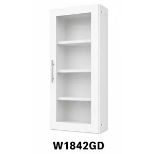W1842GD Wall Cabinet with Glass Door | 18" Wide x 42" High | Launch Cabinet Collection