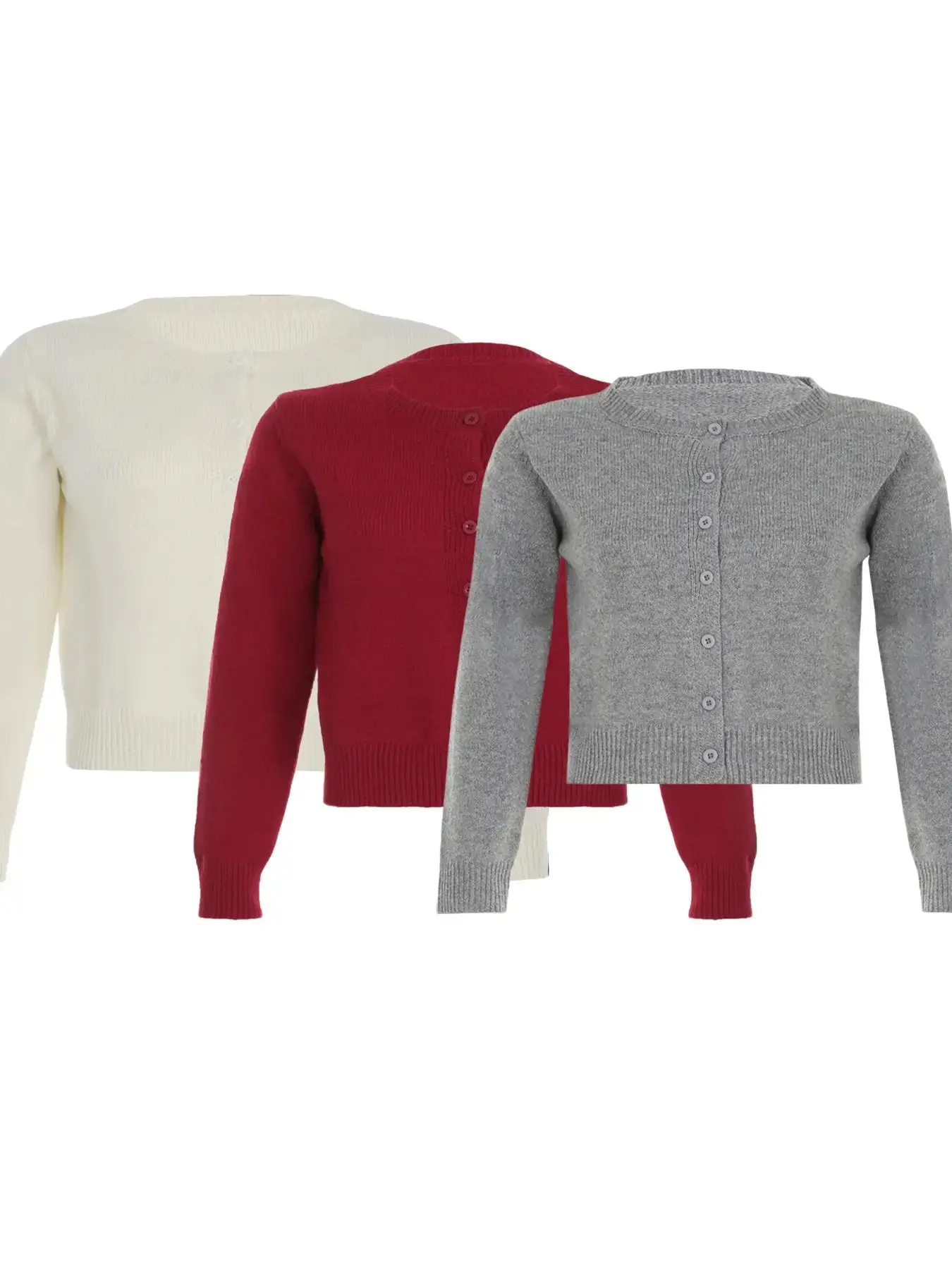 burgundy * 1 + gray * 1 + beige * 1