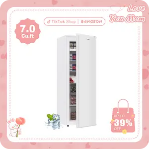 BANGSON 7.0 Cu.Ft Upright Freezer, Single Door Freezer, Stand freezer, Convertible Upright Freezer/Refrigerator,Single Door for Kitchen, Office, Apartment, Gift Idea, Christmas Gift