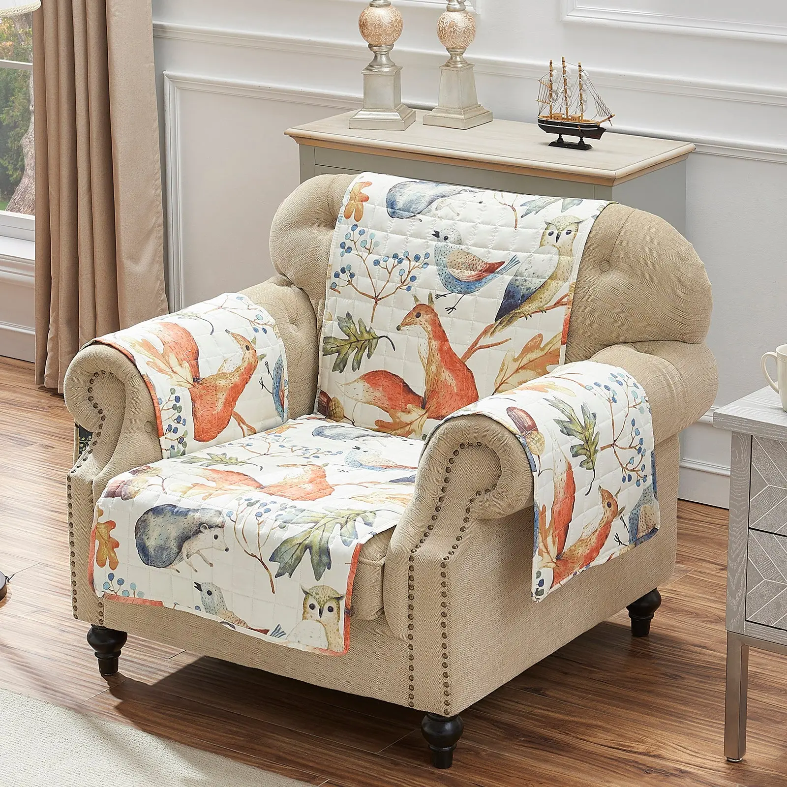Greenland Home Willow Multi Arm Chair, 81x81 Inches