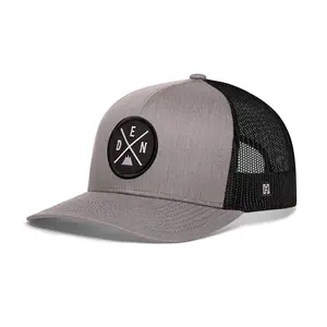 Denver Trucker Hat  |  Gray-Black DEN X Snapback