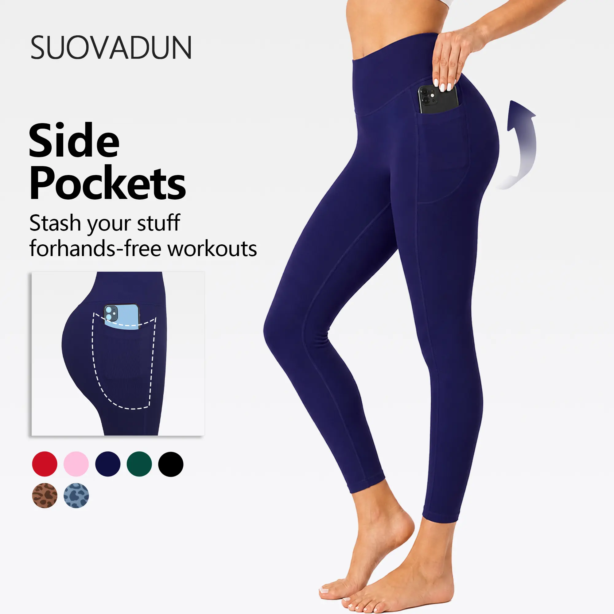 【Discount for live stream】SUOVADUN 3D Butt-Smoothing and Lifting Leggings with Pockets for Yoga, Pilates, and Gym Workouts#Pilates #Fitness Training # yoga pants# gym activity#Pocketed Yoga Leggings XSL26048 tiktokshopbacktoschool