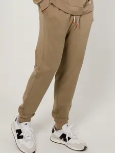 BRIC Men's Cotton camel color joggers