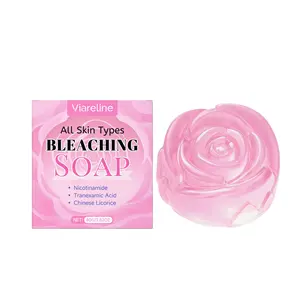 1 piece Rose Essential Oil Cleansing Bar Soap, gentle and comfortable, smooth and refreshing, daily cleansing, body skin soap