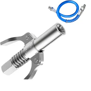 10000 PSI High-Pressure Grease Nozzle Connector 30cm Oil Nozzle Hose Set for Lubricating Machinery Compatible with 1/8" NPT Grease Guns Automotive Repair Tools