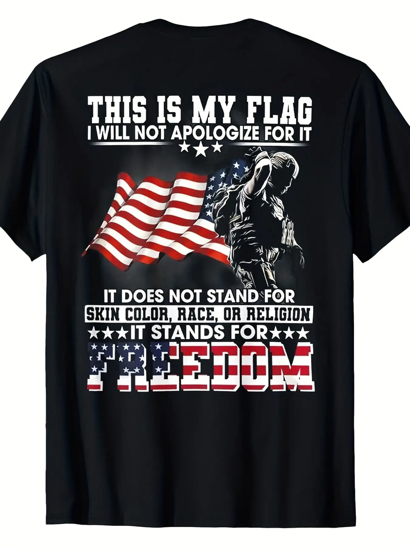 250th Independence Day Polar Bear T-shirt with American Flag Bandana and Sunglasses Design, Patriotic Theme