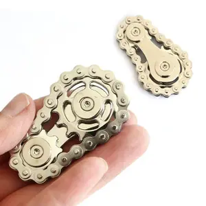 Bike Chain Fidget Spinner with Unique Steampunk Design, DIY Stress Relief Toy for Adults, Perfect for Anxiety Relief at Work or School