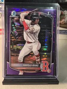 Harold Rivas [Purple] #BCP-216 2025 Bowman Chrome Prospects Trading Card Purple Uniform Collectible