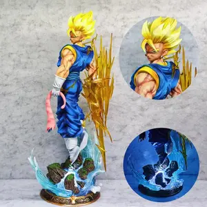 42cm Vegetto Figure Dragon Ball Anime Figures 3 heads PVC Statue Collectible Model Desk Decoration Custom Toys Birthday Gifts