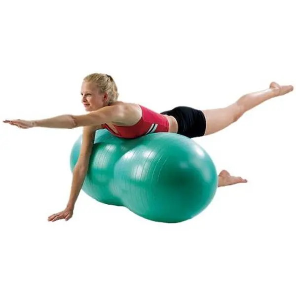 Aeromat Large Peanut-Shaped Therapy Ball, 60 cm Red PVC Ball for Kids and Seniors with Anti-Burst Design for Physical Therapy, Physical Thera., Rehabilitation