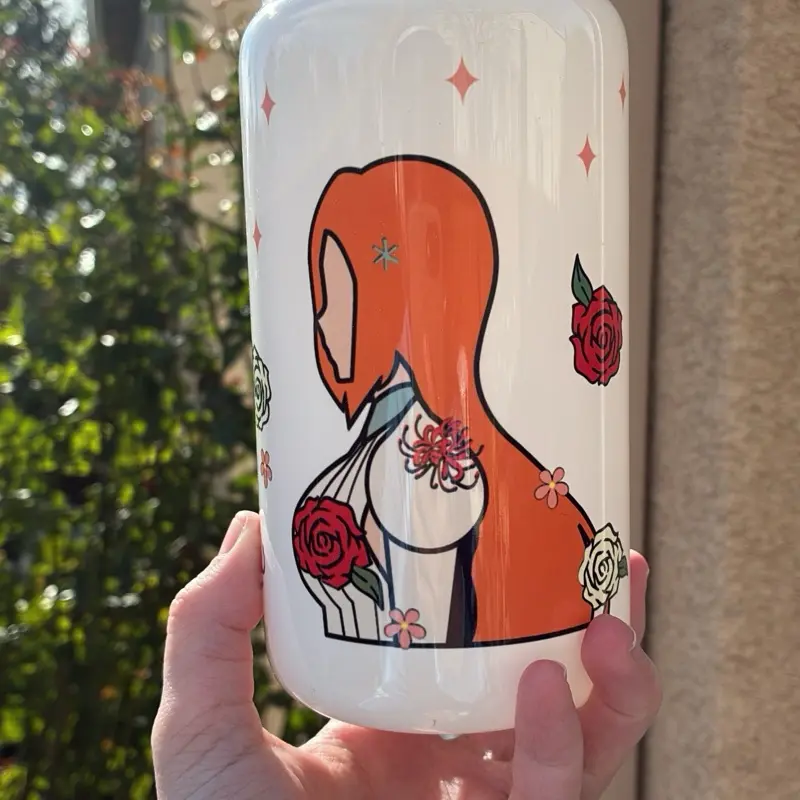 Orihime and ichigo cup(white)