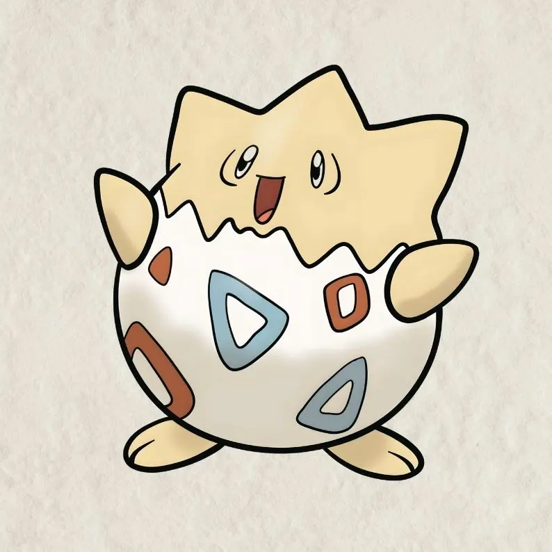 Togepi Peeker Sticker | Vinyl waterproof sticker | Gift for Game lovers, Vinyl Car Window Peeker Sticker Car Decals For Vehicles