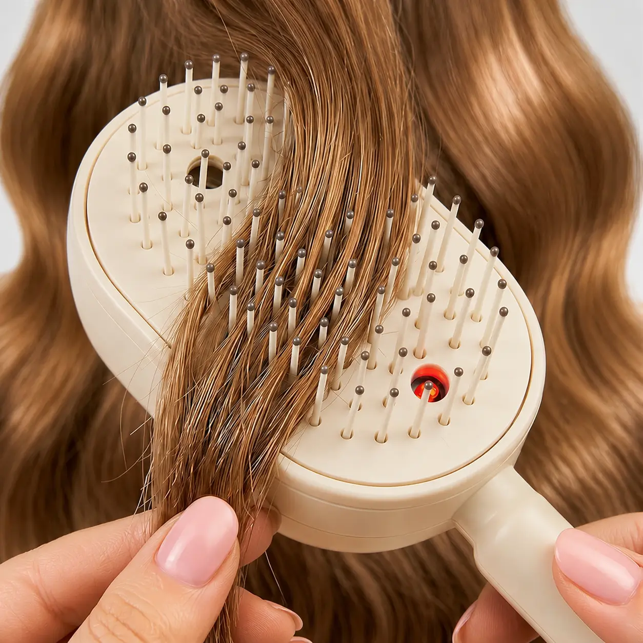 2026 New Electric Steam Brush,Rechargeable Steam Hair Straightener, Detangling Steams Brush, Reduce Frizz, Nourishes Hairs, Anti-Static, Electric Steam Brushs for Hair