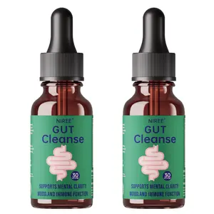 Niree Gut Cleanse Drops | Gentle Gut and Colon Liquid Detox Support with Black Walnut Hull, Wormwood & Clove | for Adults & Kids