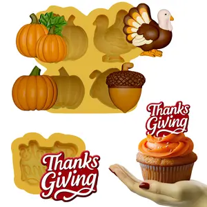 thanks giving turkey silicon mold 2 pieces thanks giving turkey silicon mold 2 pieces