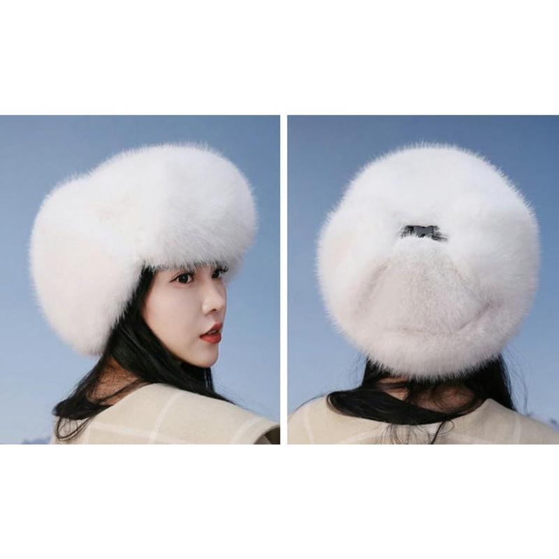 Women's Trapper Hat Faux  Winter Hats Fuzzy Russian Hat with Buckle Trooper Warm Ski Cycling Ear Flap Hat 2025
