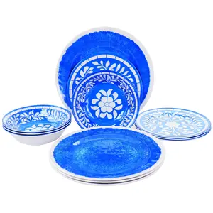 Elama 12-Piece Melamine Dinnerware Set