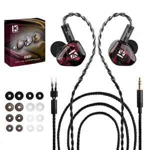 Kbear KB01 in-ear Monitor, HiFi Beryllium Diaphragm Dynamic Driver in-ear Headphones, Wired Earbuds, High-end iem Earphones for Musicians Singers, Audio