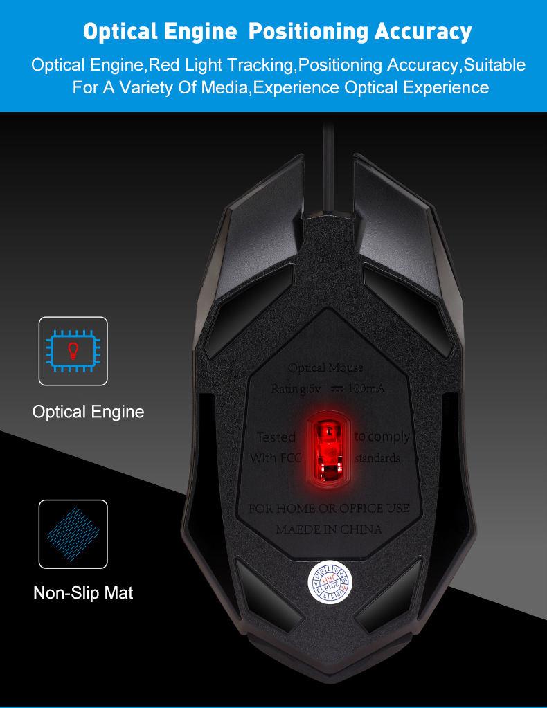Latest High-Quality Ergonomic Gaming Mouse, Suitable for Desktop and Laptop Computers, 4-Button USB RGB Backlit Mouse Latest High-Quality Ergonomic Gaming Mouse, Suitable for Desktop and Laptop Computers, 4-Button USB RGB Backlit Mouse