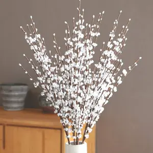 8 Pcs 29.5'' Long Stem Artificial Jasmine Flowers Tall Fake Bouquet Faux Jasmine Plants for Hotel Home Office Bedroom Wedding Party DIY Decor (White)