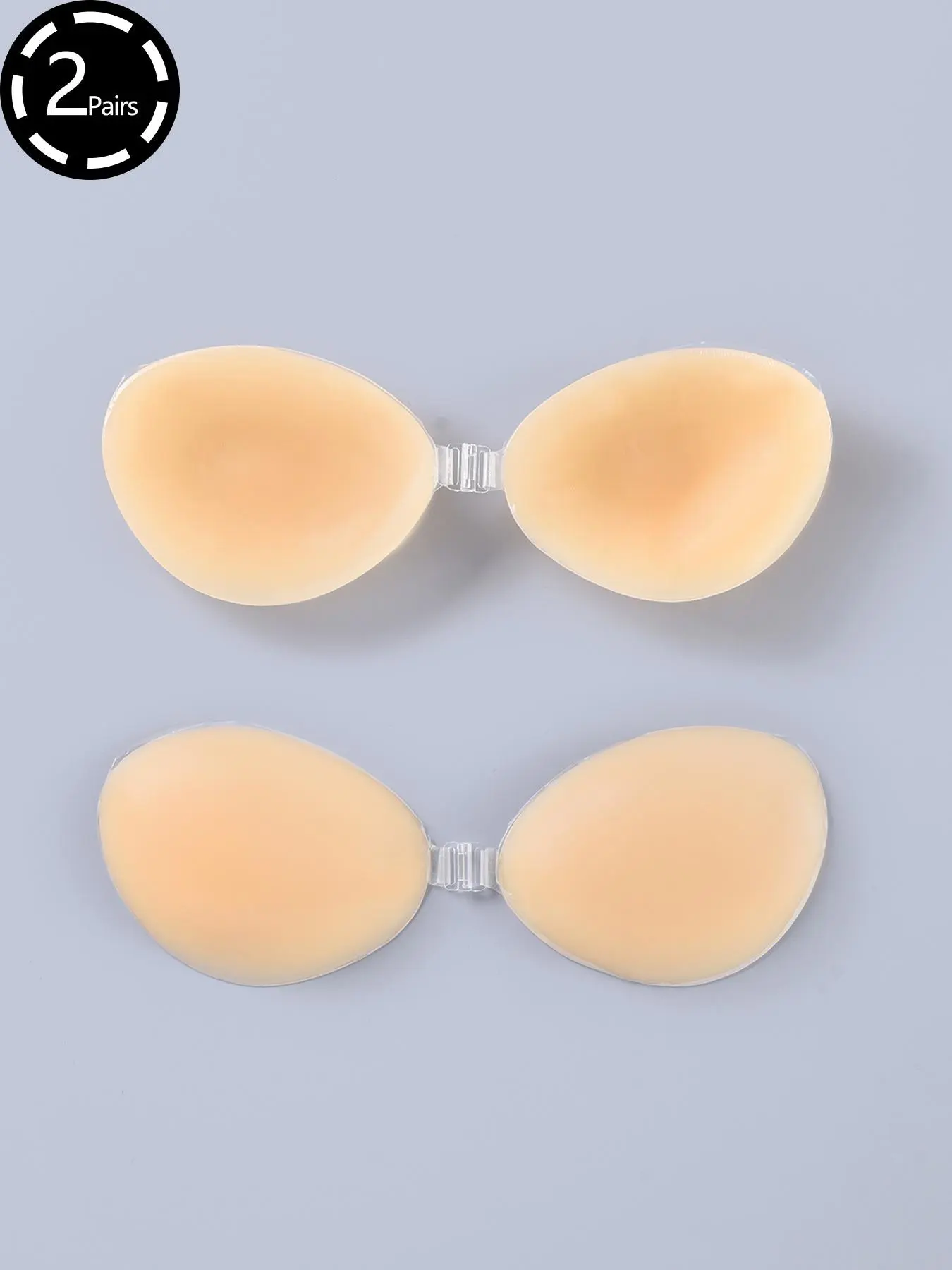 Silicone Self-Adhesive Strapless Invisible Bra, Reusable Invisible Push Up Breast Stickers, Women's Lingerie Accessories for Wedding Party Daily Wear, Bras for Women, Silicone Nipple Cover, Adhesive Bra Inserts, Sticky Bra Inserts