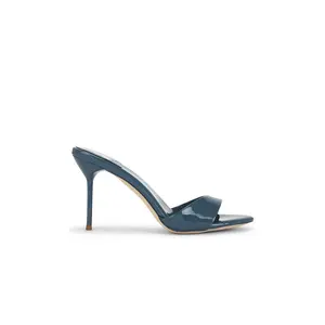 Jeffrey Campbell Ce Soire Sandal in Dusty Blue Patent