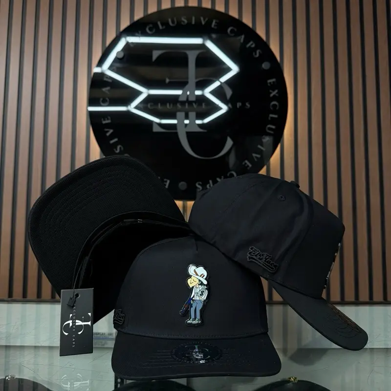 El Flaco M SnapBack Hat- Black Cotton