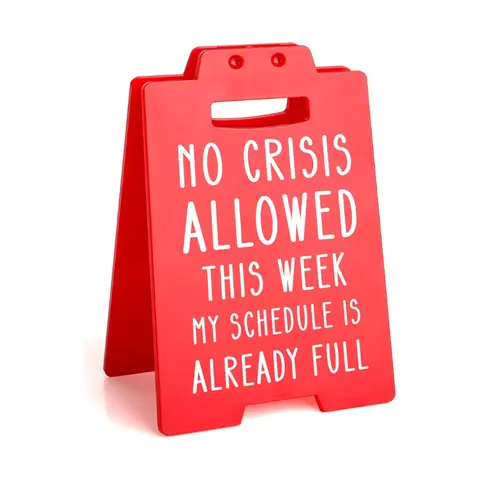 Funny Boss Gifts – Gag Desk Sign for Managers, Supervisors & Administrators, White Elephant, Employee Appreciation & Cubicle Humor, Office Gift for Women & Men